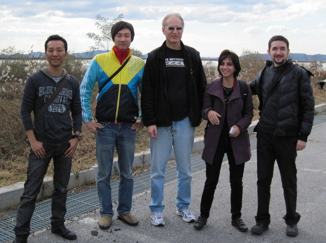 Five international filmmakers at ICPFF 2010:(from left to right) Yeong-I PARK (Japan), Daishi Matsunaga (Japan), FM, Fereshteh PARNIAN (Iran), Pablo MENDOZA (Mexico)