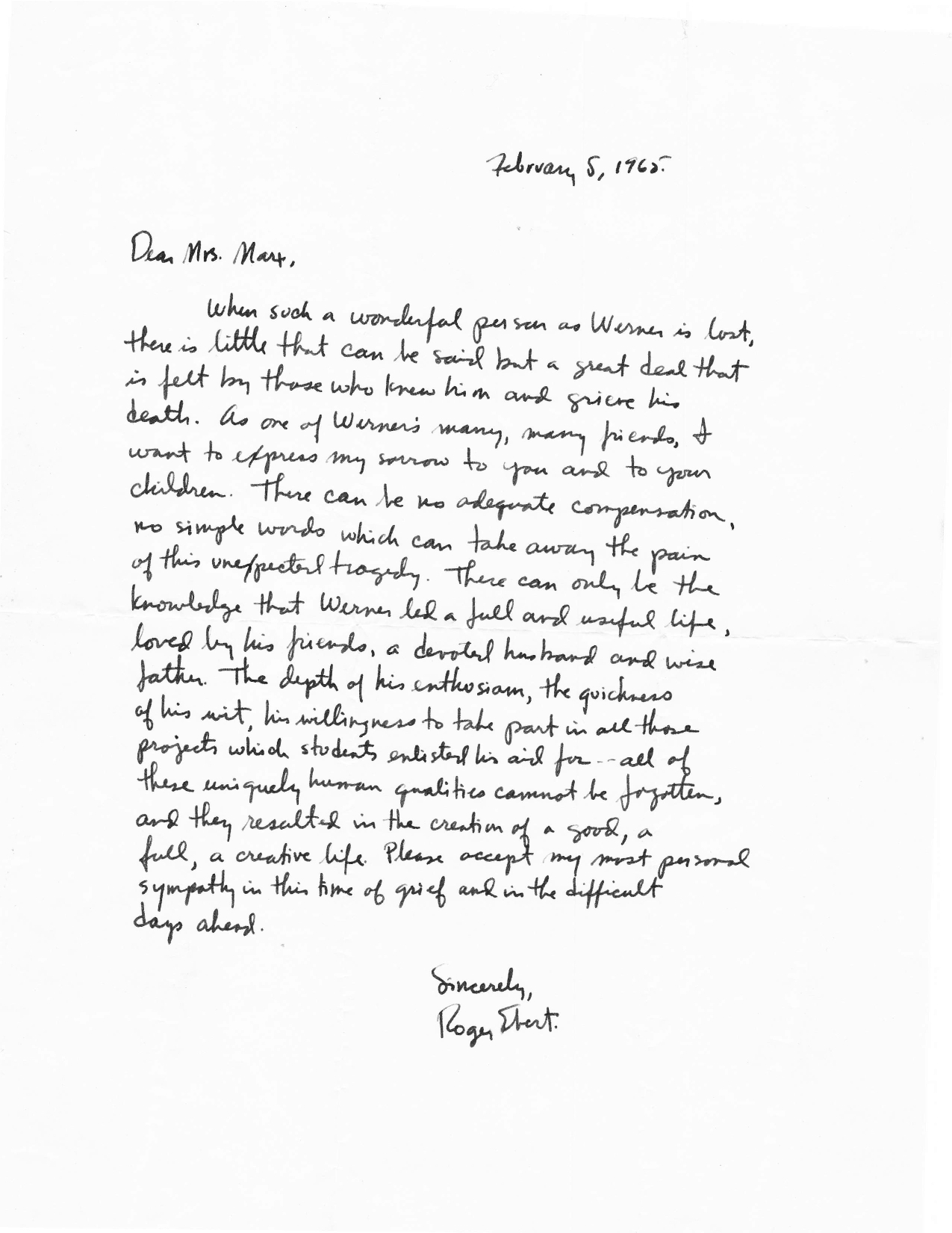 Roger+Ebert+letter+after+Dad's+death