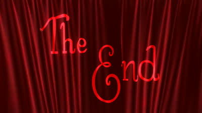 The End on Theater Curtains